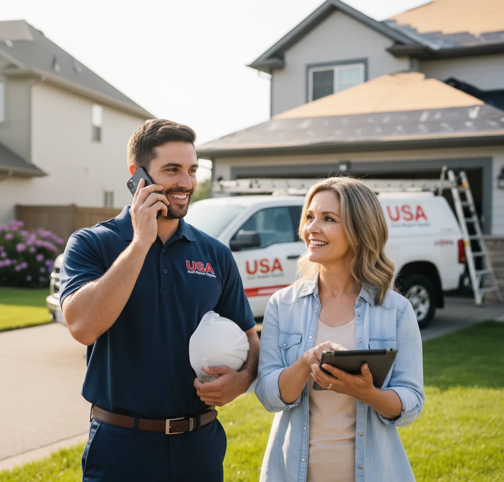 USA Roof Repair Experts customer support in Ernul